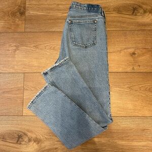 Abercrombie & Fitch Light Blue Straight Leg Curvy Love Jeans